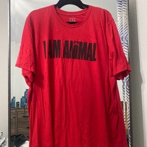 Animal | Size 2XL | The Original 'M-Stak' Iconic Red Tee